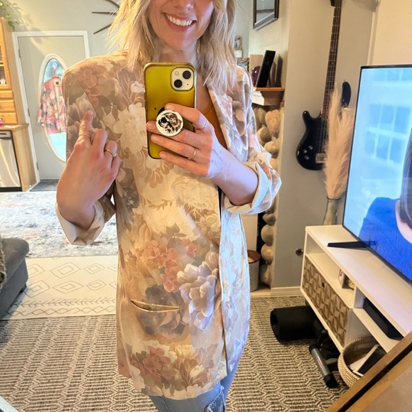 Vintage 80’s 90’s Floral Blazer - Picture 6 of 10